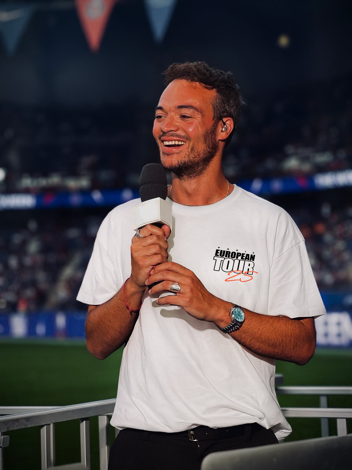 T-shirt 'Paris European Tour 25' de la victoire en Ligue des Champions - édition limitée / White