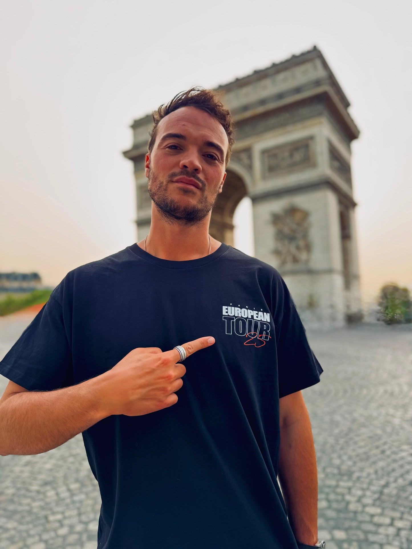 T-shirt 'Paris European Tour 25' de la victoire en Ligue des Champions - édition limitée / Black